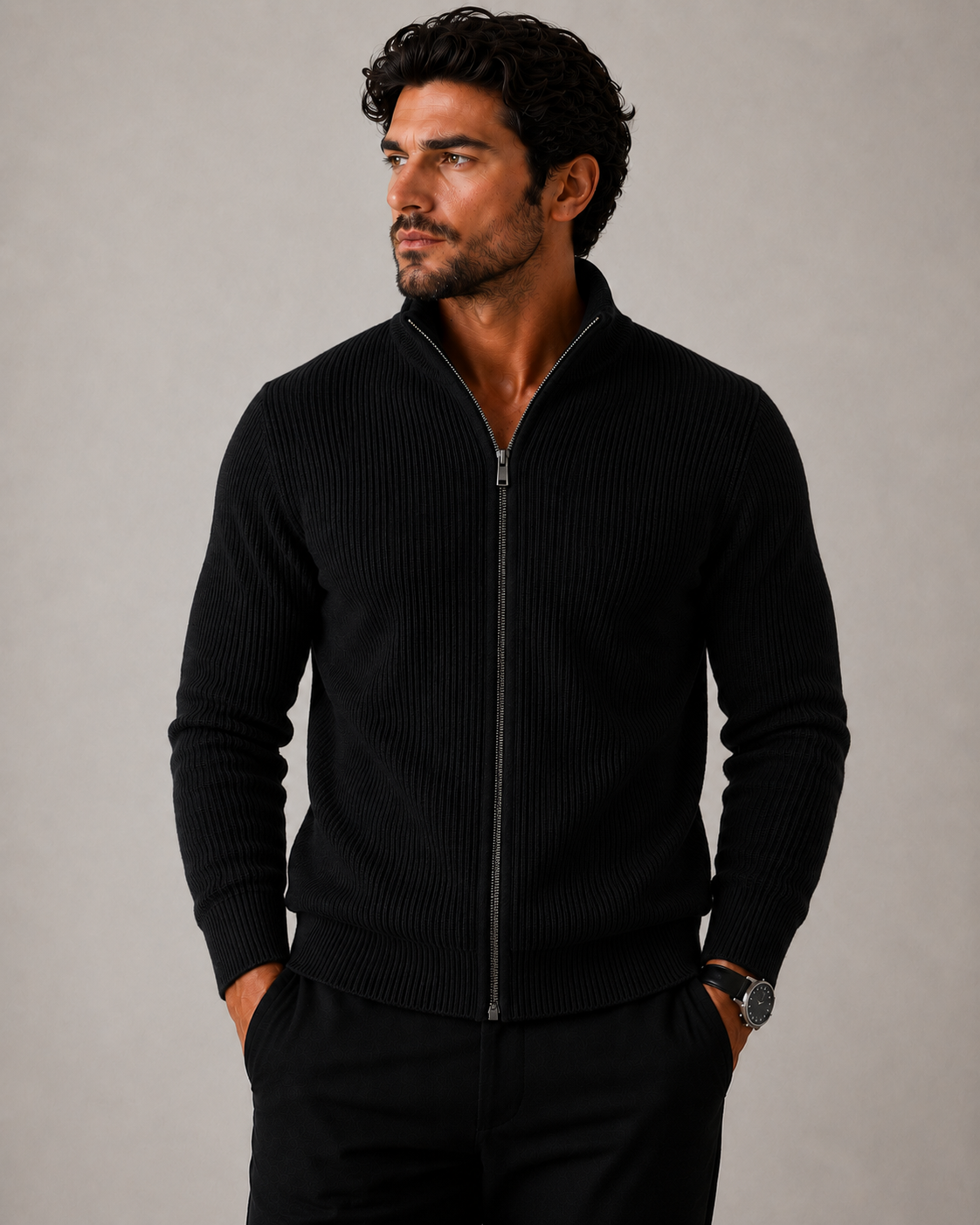 Merino Wool Zip Up